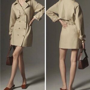 NWT Anthropologie Mare Mare Double-Breasted Trench Coat
Dress, Size M